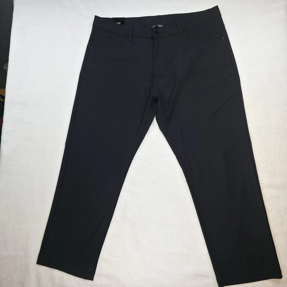 ZeroXposur Commuter Pants‎ Men 40X30 Black 4 Way Stretch Flat Front NEW $70